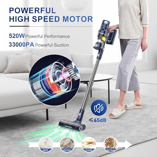 VICSONIC cableloser vacuum cleaner, 520W/33KPA Stabvacuum cleaner