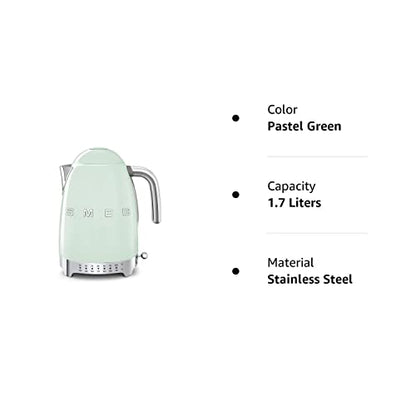 Smeg Pastel Green Edelstahl 50's Retro