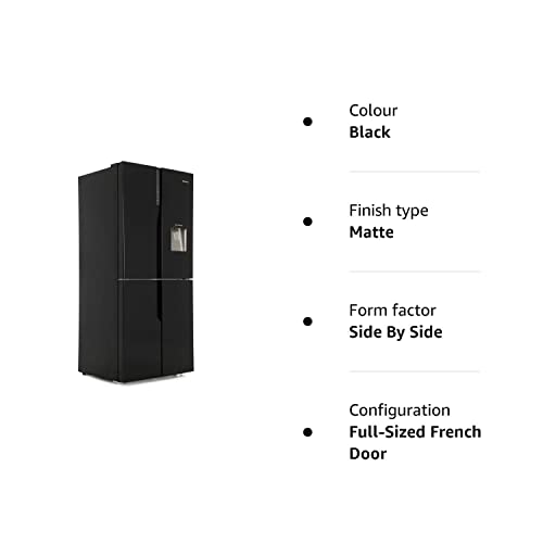 Hisense 431 litres American Kühl-Gefrierkombination – Black