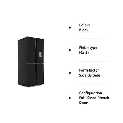 Hisense 431 litres American Kühl-Gefrierkombination – Black
