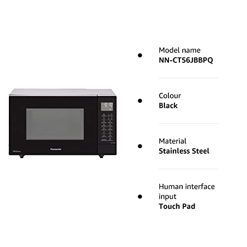 Panasonic NN-CT56JBBPQ Slimline Combination Mikrowelle, Black
