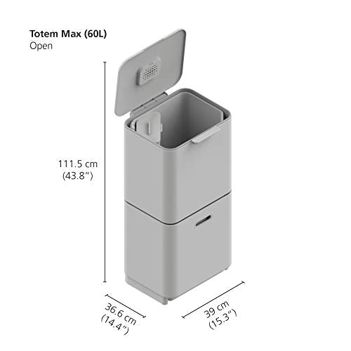 Joseph Joseph Totem Max 60 litres Waste Separation and Recycling kitchen Bin