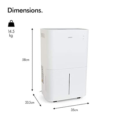 VonHaus Luftentfeuchter 20 L/day – LED display, 24 Hour timer