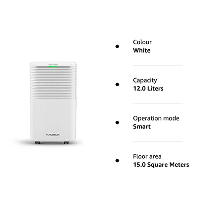 HANGSUN 12 L Luftentfeuchter with Digitaler Feuchtigkeitsanzeige