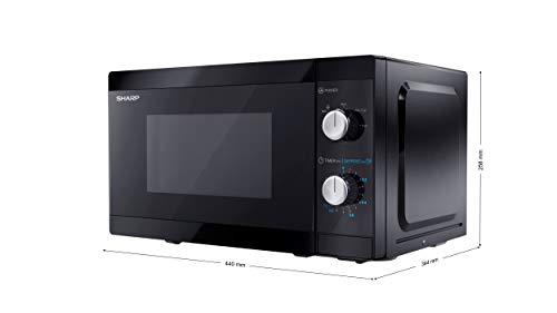 SHARP YC-MS01U-B compact 20 litres 800W Manual control Mikrowelle