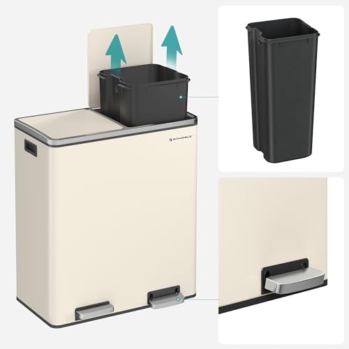 SONGMICS Doppel Rubbish Bin Recycling Bin