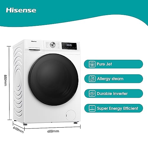 Hisense Freistehend 12 kg Frontlader-Waschmachine