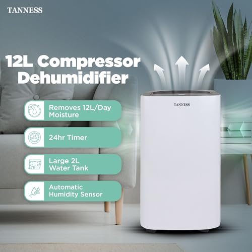 TANNESS 12 L Luftentfeuchter, Luftentfeuchter for at home