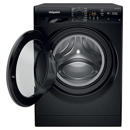 Hotpoint NSWF945CBS Black 9 kg 1400 U/min Waschmachine