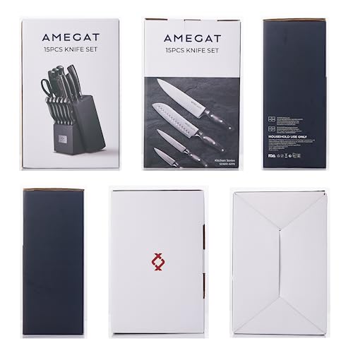 AMEGAT 15-teilig Messerset