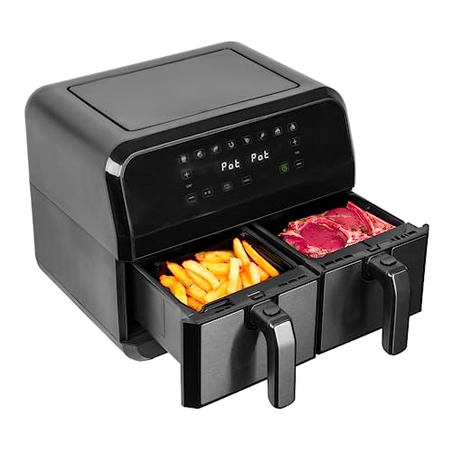 SIA Doppel zone Air SIA Doppel zone air fryer in Black, 8 L SAF76K