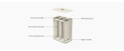 Joseph Joseph Tota – Trio 90-litres Wäschetrennkorb