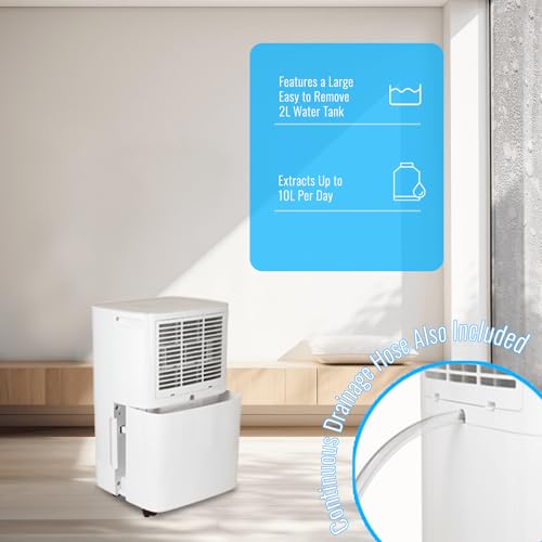 PureMate 10L Mobil & compact Luftentfeuchter 10 litres