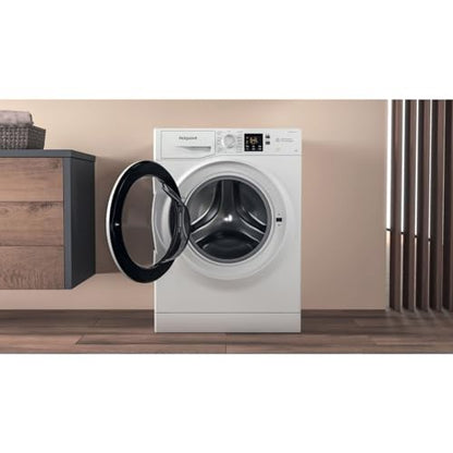Hotpoint NSWA845CWWUKN 8 kg Waschmachine 1400 U/min Energieeffizienzklasse B White 1400 U/min