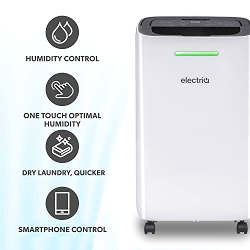electriQ 12 litres Smart-WLAN Luftentfeuchter