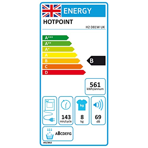 Hotpoint 8 kg Freistehender Kondenstrockner – White