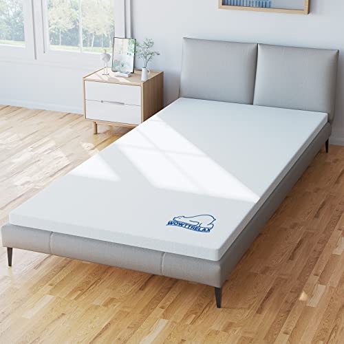 wowttrelax Doppel-Layer 2 Inch Memory Foam Mattress Topper