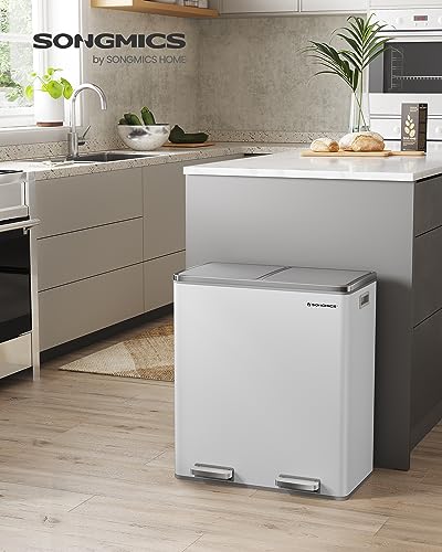 SONGMICS Doppel Rubbish Bin, 2 x 30L Recycling Bin
