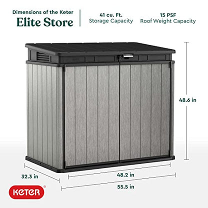 Keter 4.6 Foot by 2.7 Foot Elite outdoor area