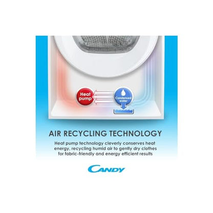 CANDY Smart per CSOEH9A2DE80 Freistehend Heat Pump Wäschetrockner