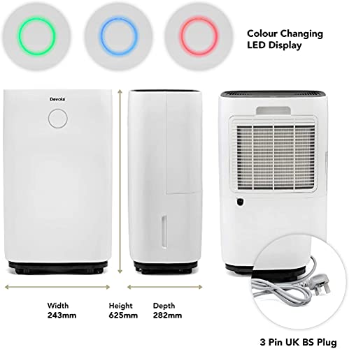 Devola 20 L/day Energiesparender Luftentfeuchter