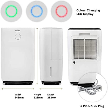 Devola 20 L/day Energiesparender Luftentfeuchter