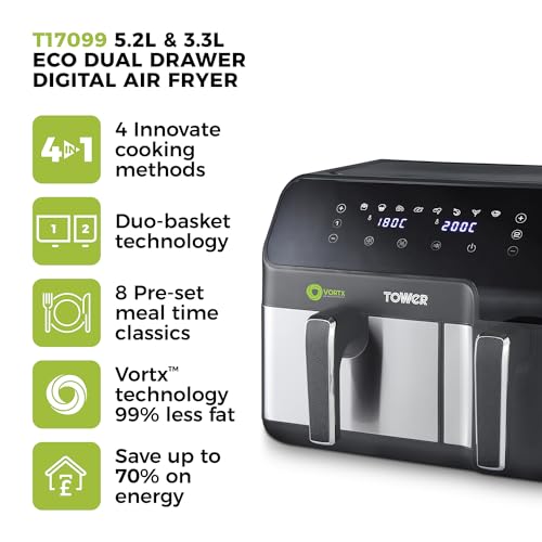 Tower Eco Doppel Drawer air fryer