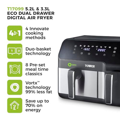 Tower Eco Doppel Drawer air fryer