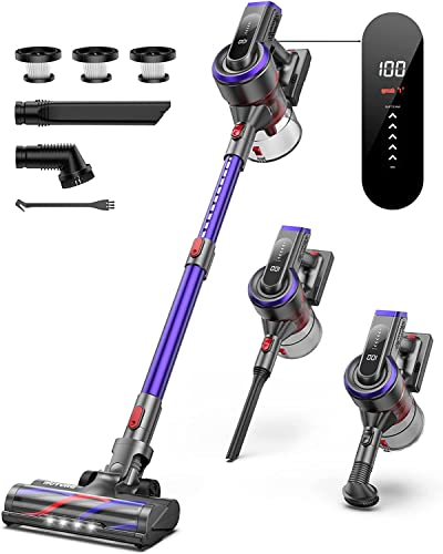 BuTure cableloser vacuum cleaner, 38 Kpa Powerful Stabvacuum cleaner
