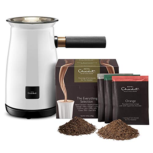 Hotel Chocolat Velvetiser Heißschokoladenmachine Complete Starter Kit, White