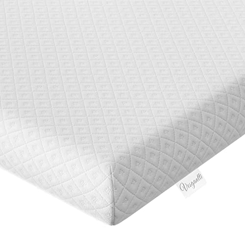 Vesgantti 2 Inch Memory Foam Mattress Topper Small Doppel