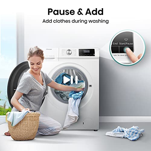 Hisense Freistehend 10 kg Frontlader-Waschmachine