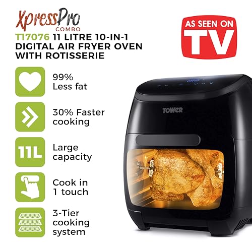 Tower T17076 Xpress per Combo 10-in-1 digital air fryer
