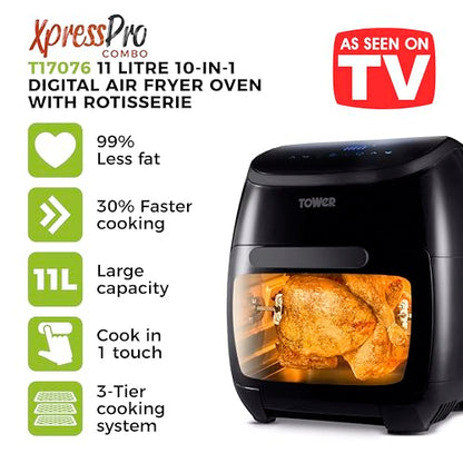 Tower T17076 Xpress per Combo 10-in-1 digital air fryer