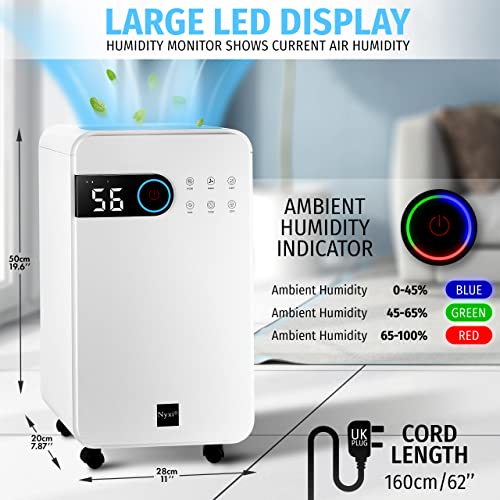 Nyxi Luftentfeuchter for at home 12 L per day