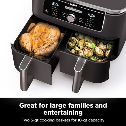 Ninja DZ401 Foodi 10 Quart 6-in-1 Dualzone XL 2-Korb air fryer