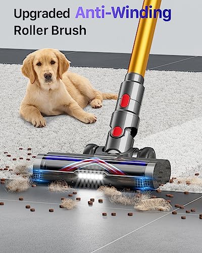 HOMPANY cableloser vacuum cleaner, 40KPa cablelos Hoover Up to 60 Mins