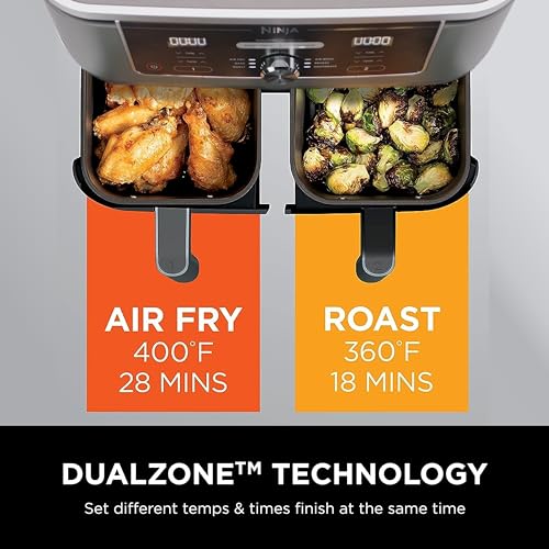 Ninja DZ401 Foodi 10 Quart 6-in-1 Dualzone XL 2-Korb air fryer