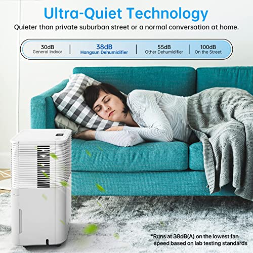 HANGSUN 12 L Luftentfeuchter with Digitaler Feuchtigkeitsanzeige