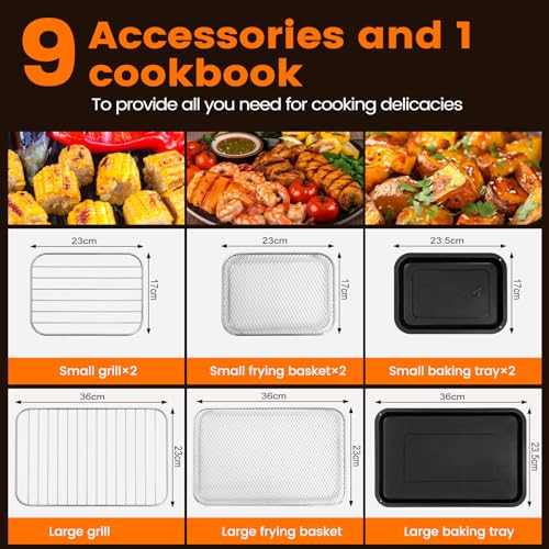 LLIVEKIT Doppel zone air fryer 12 L