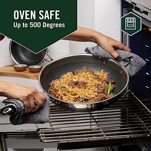 HexClad Hybrid Antihaft Wok