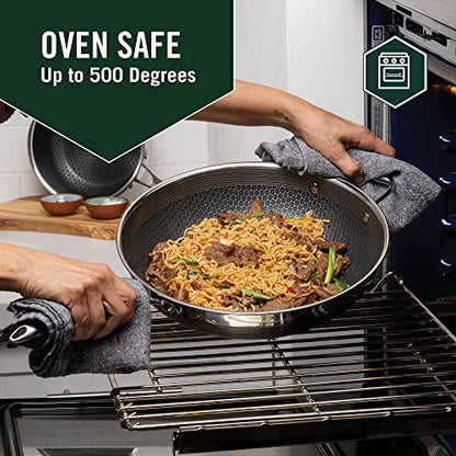 HexClad Hybrid Antihaft Wok