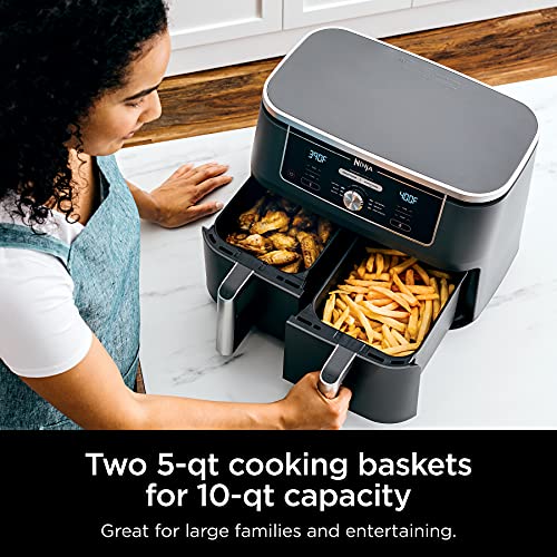 Ninja DZ401 Foodi 10 Quart 6-in-1 Dualzone XL 2-Korb air fryer