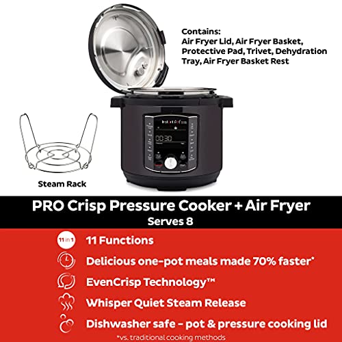 Instant Pot per Crisp 11-in-1 Elektrischer Multikocher