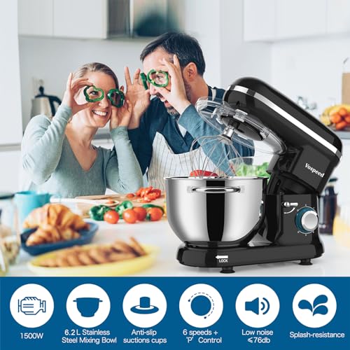 Stand Mixer, Vospeed Food Mixer Dough Standmixer
