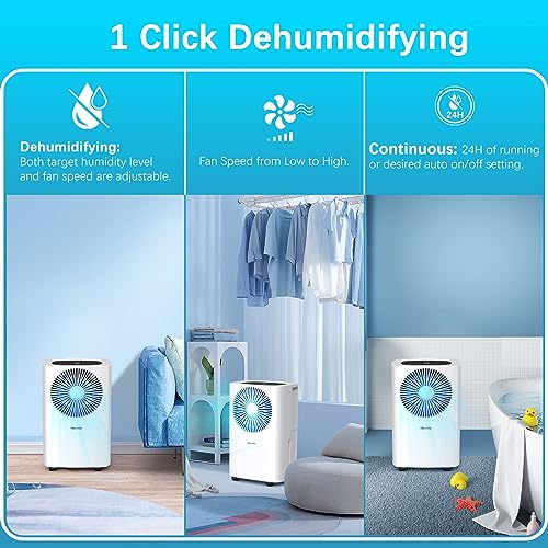 10L/day Luftentfeuchter for at home,Compressor Luftentfeuchter