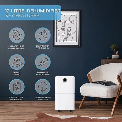 MONHOUSE 12 L/day Digitaler Luftentfeuchter