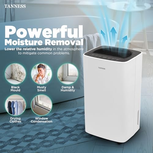 TANNESS 12 L Luftentfeuchter, Luftentfeuchter for at home