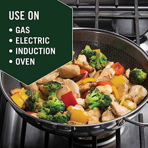 HexClad Hybrid Antihaft Wok