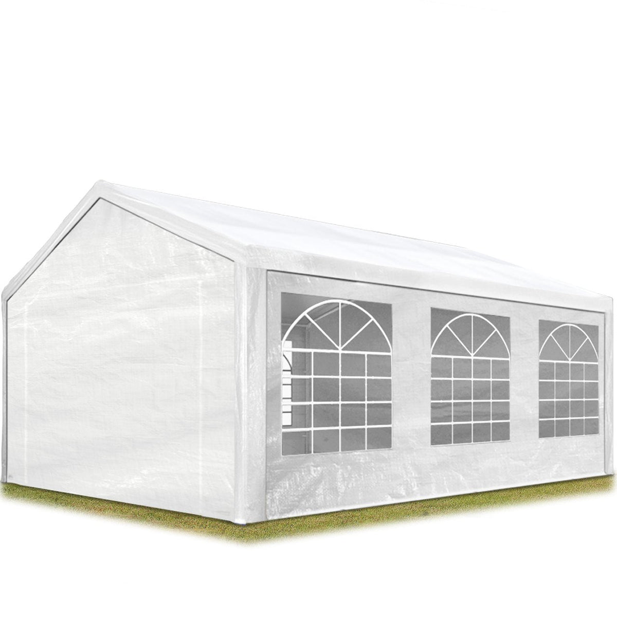 TOOLPORT party tent gazebo 3x6 m in White PE sheet 350 N waterproof UV pRedection marquee garden tent